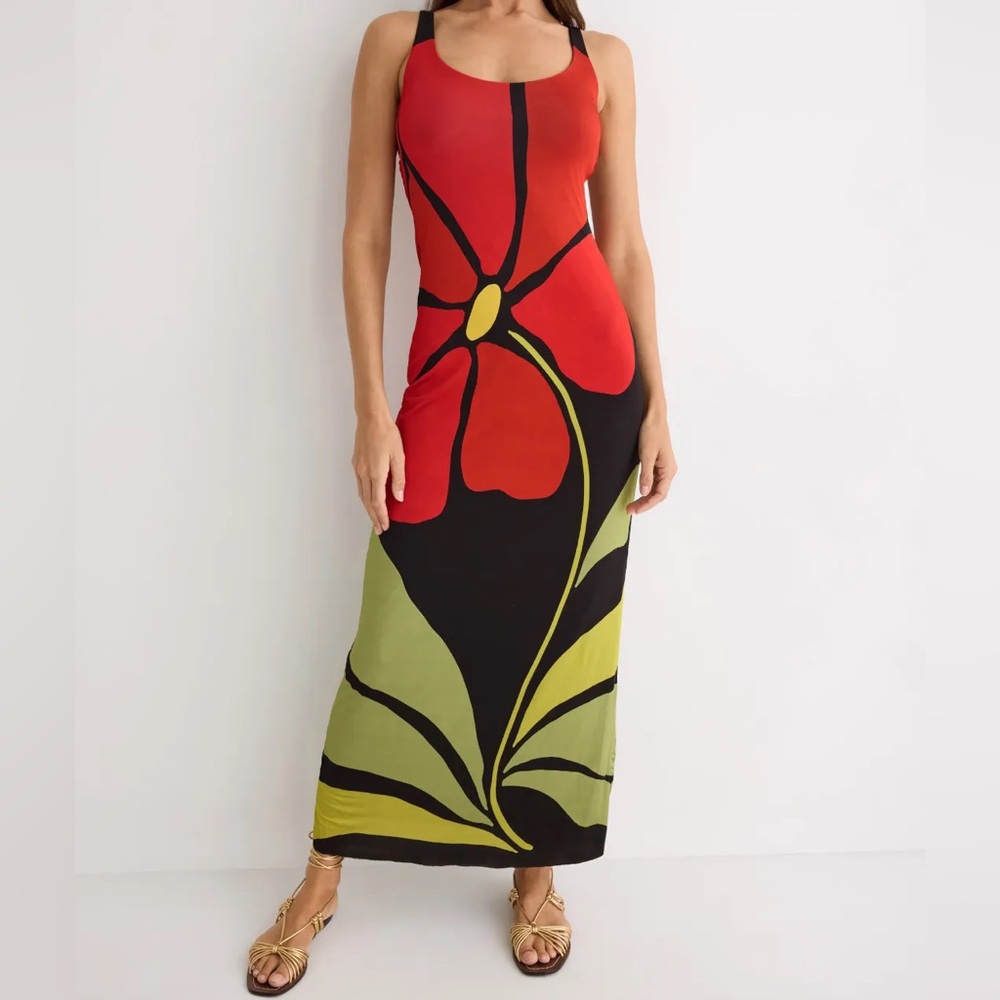 CALA de la CRUZ Solange Dress Floral Tank Maxi